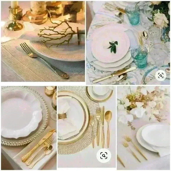 Set of  6 linen hemstiched placemats - Picture 8 of 8